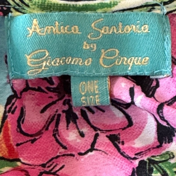 Antica Sartoria by Giacomo Cirque Baroque Blue Multi Pom Pom & Tassel Dress OS - Picture 7 of 12